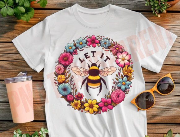 Bee Sublimation Design: A Spring PNG for Fresh Creations