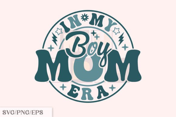Celebrate Motherhood with the In My Boy Mom SVG: A Retro Boy Mama Design