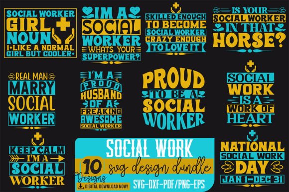Empowering Designs: The Social Work SVG Collection