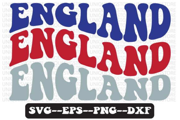 England Groovy Retro SVG: Vintage Vibes for Modern Designs