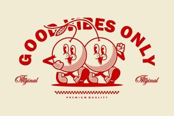 Illustration Cherry T Shirt Design: Your Ultimate Print-Ready Asset
