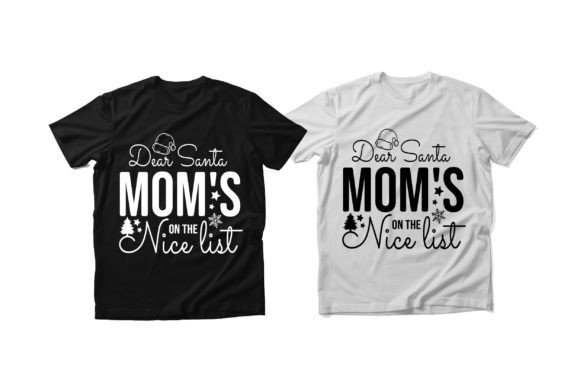 Mother or Mom Christmas T Shirt Design: Festive Holiday Graphics