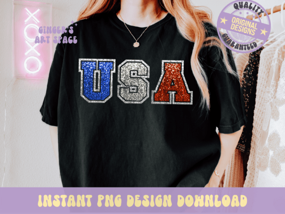 Patriotic Sparkle: A Designer's Guide to Faux Sequin Graphics