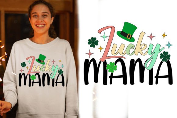 Retro Lucky Mama: A St. Patrick's Tee Design for the Win