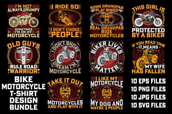 Rev Up Your Merchandise: The Ultimate Biker Design Collection