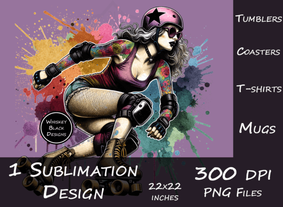 Unleash Your Inner Baddie: The Jammin' Jammer Derby Girl Design